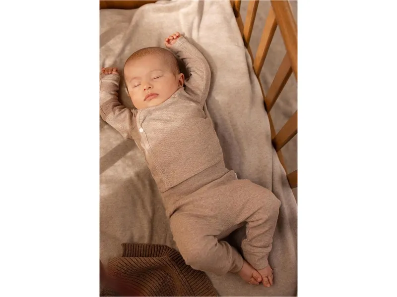 Noppies Nabelbundhose Naura taupe melange rip Gr. 62 – Produktbild 2 von 2