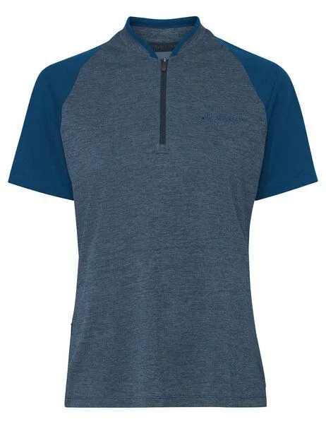 Vaude VAUDE T-Shirt Women's Tamaro HZ Shirt IV, Dark sea uni, – Produktbild 1 von 4