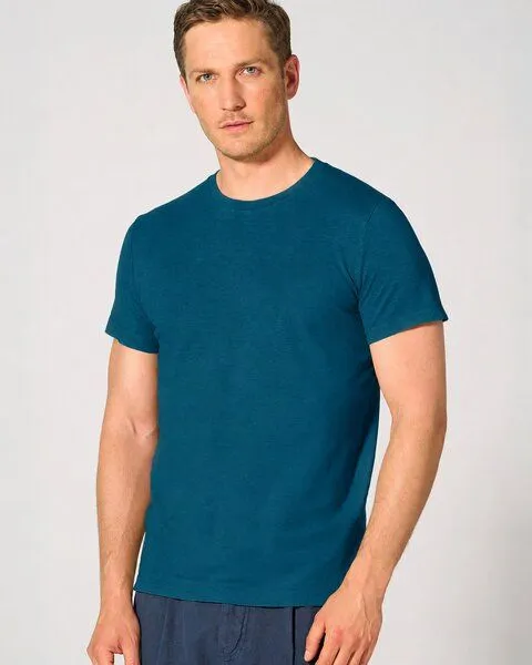 HempAge HempAge Herren T-Shirt Hanf/Bio-Baumwolle, Sea, – Produktbild 1 von 4