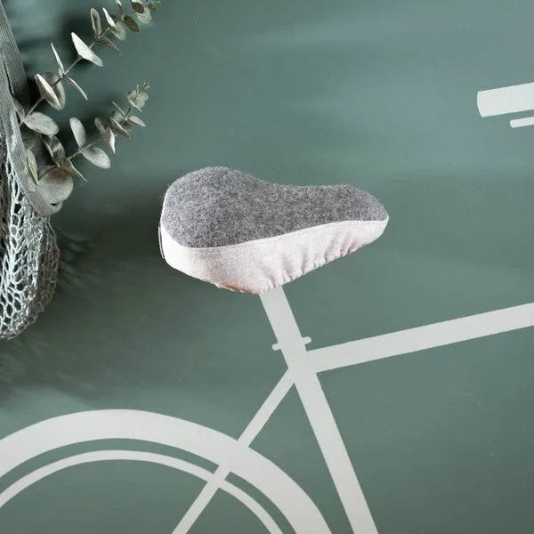 nahtur-design nahtur-design Sattelbezug aus Loden | Sitzheizung für Dein Fahrrad, Grau_02 (grau), – Produktbild 1 von 5