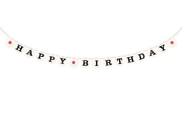 renna deluxe renna deluxe HAPPY BIRTHDAY Girlande – Produktbild 2 von 3