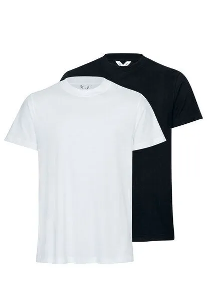 MELA Herren T-Shirt AVAN Bundle | von MELA | Fairtrade & GOTS zertifiziert, Schwarz / weiss, – Produktbild 1 von 4
