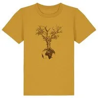 Life Tree Life-Tree Shirt aus Biobaumwolle Fairwear für Kids "Weltenbaum" in verschiedenen Farben, Ocre, – Produktbild 1 von 1