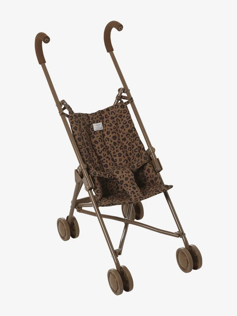 Vertbaudet Puppen-Buggy VERTBAUDET x ENVIE DE FRAISE Leo-Capsule, Braun, – Produktbild 2 von 3