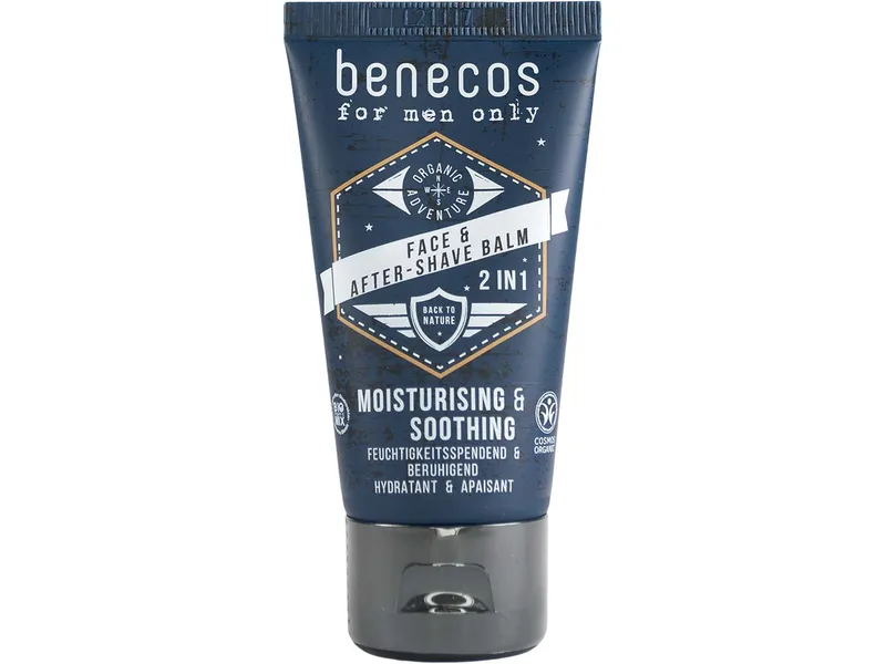 benecos for men only benecos Bio-Face & Aftershave-Balsam 2-in-1 "for men only", 50 ml – Produktbild 1 von 1