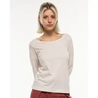 Alma Lovis Alma & Lovis Legeres Longsleeve aus leichter Bio-Baumwolle / EcoVero | Flamé Loose, Daune (weiss), – Produktbild 1 von 1