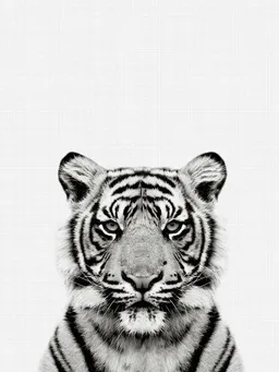 Photocircle Photocircle Poster / Leinwandbild - Tiger (Black and White) – Produktbild 1 von 1