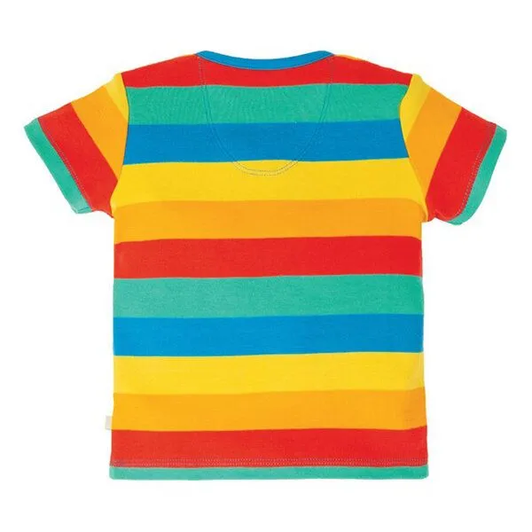Frugi Frugi T-Shirt Rainbow Multistripe Sun – Produktbild 3 von 3