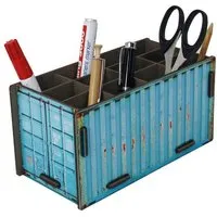 WERKHAUS WERKHAUS Container - Stiftebox Türkis aus Holz – Produktbild 1 von 1
