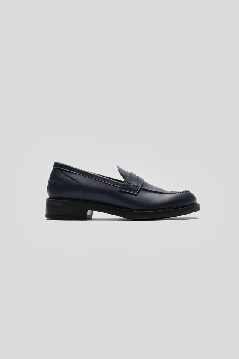 Solari Milano Solari Milano Damen vegan Loafer Marineblau, Extra dunkelblau, – Produktbild 1 von 2