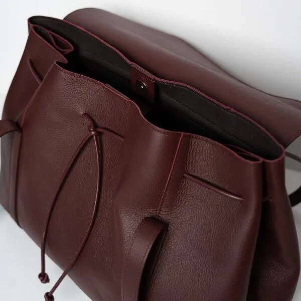 ann kurz ann kurz The Greatest Shopper – Shopper aus Leder, Grain leather burgundy, – Produktbild 3 von 4