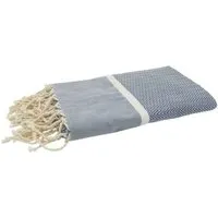 Just Be Just Be Hamamtuch / Strandtuch Chevron, Jeansblau, – Produktbild 1 von 1