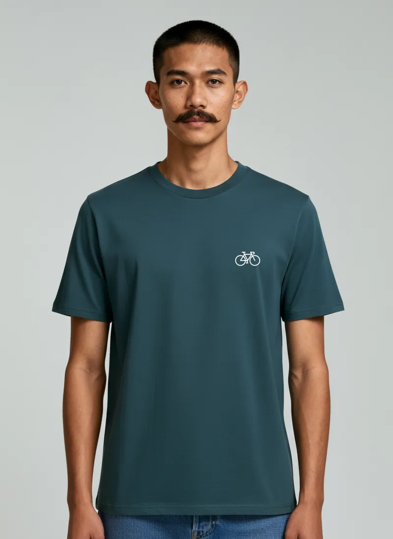 UNIPOLAR UNIPOLAR Besticktes T-Shirt, Fahrrad/stargazer, – Produktbild 1 von 1