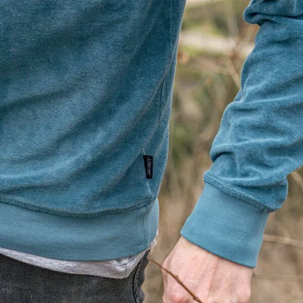 LANGBRETT LANGBRETT Frottee Sweater Männer, Aqua (blau), – Produktbild 3 von 4