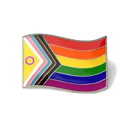 roots of compassion roots of compassion Anstecker Pride - Pin, Regenbogen, Progress-Fahne, queer, trans, LGBTQ – Produktbild 1 von 1