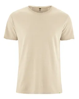 HempAge Hempage Herren vegan T-Shirt Timeless Basic Gobi Beige – Produktbild 1 von 1