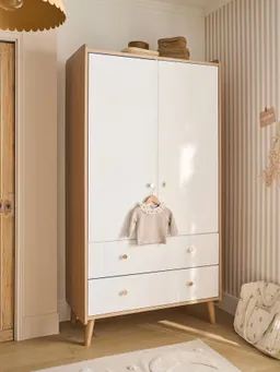 Vertbaudet Vertbaudet Kleiderschrank mit 2 Türen MOONLIGHT Kinderzimmer – Produktbild 1 von 1