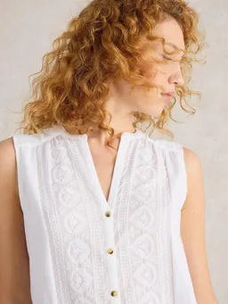 White Stuff Ärmellose Bluse Tulip - 50/R – Produktbild 1 von 1