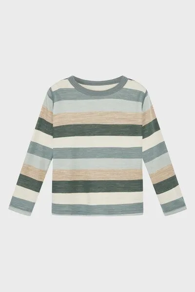 Hust&Claire Hust&Claire Langarmshirt Bambus/Wolle, Grün, – Produktbild 1 von 2