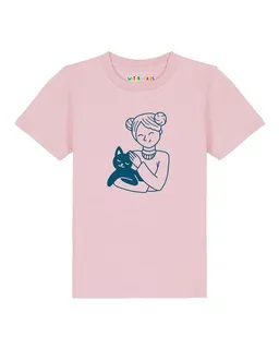 watabout.kids watabout.kids T-Shirt Kinder Mädchen und Katze – Produktbild 1 von 1