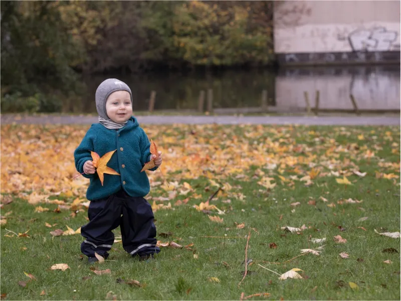 Pickapooh Pickapooh Baby und Kinder Schlupfmütze Schlüpfli Wolle Seide Fleece grau Gr.48, Grau, – Produktbild 2 von 5