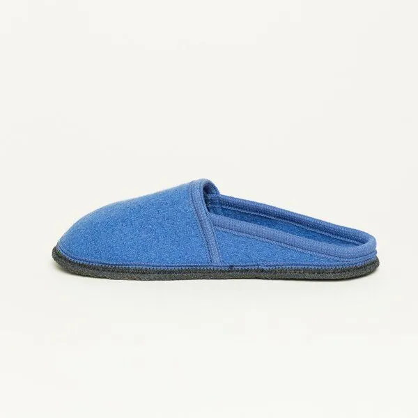 Gottstein Gottstein Filz-Hausschuh Villach - Pantoffel für Damen & Herren aus 100% Schurwolle, Blau, – Produktbild 3 von 3