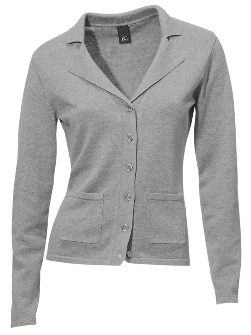 heine Feinstrickjacke grau-melange, Grau-melange, – Produktbild 2 von 2
