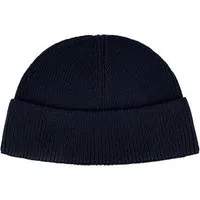 MELA Kurze Rippstrick Mütze RAFI | von MELA | Fairtrade & GOTS zertifiziert, Navy, – Produktbild 1 von 1