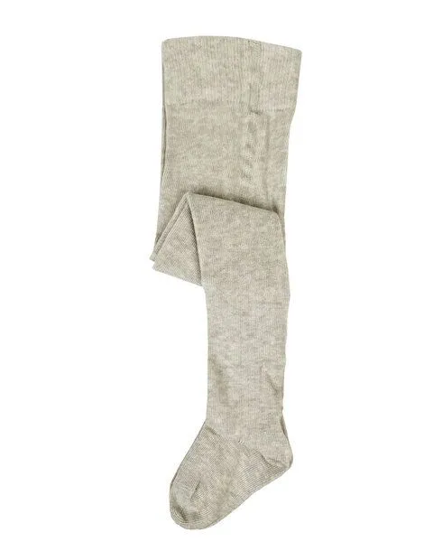 grödo grödo Baby Uni Strumpfhose Bio Baumwolle Elasthan, Beige-melange, – Produktbild 1 von 1