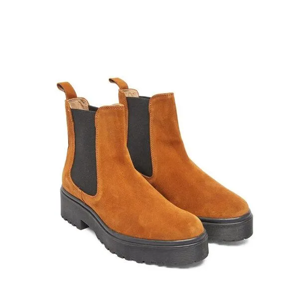 M.Moustache M.Moustache Leder Boot Flora, Suéde ambre, – Produktbild 1 von 8