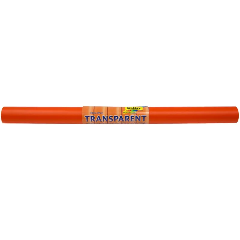 folia folia Transparentpapier 50,5x70cm Orange, Orange, – Produktbild 1 von 1