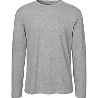 Neutral Neutral® Herren Langarm T-Shirt von Neutral Bio Baumwolle, Sports grey, – Produktbild 1 von 1