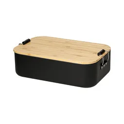 elasto elasto Vorratsdose Bamboo, groß, Schwarz / weiß, – Produktbild 1 von 1