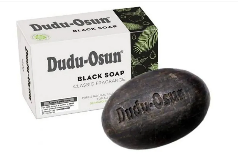 Dudu-Osun Dudu-Osun Feste Duschseife Dudu-Osun - Black Soap - Schwarze Seife aus Nigeria, 150g, 1-tlg. – Produktbild 1 von 1
