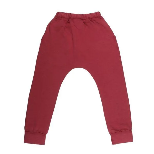 Walkiddy Kinder Jogginghose GOTS zertifiziert Bio-Baumwolle, Rot, Walkiddy – Produktbild 1 von 2