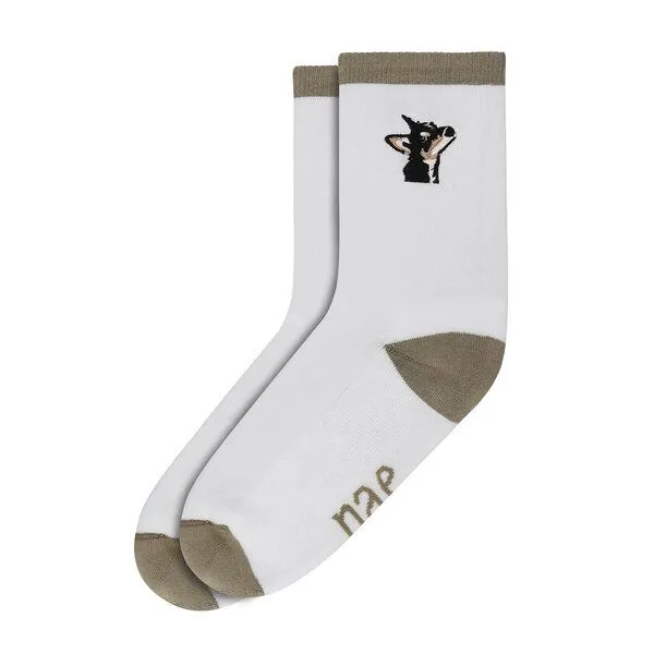 Nae Vegan Shoes Nae Vegan Shoes NAE Doggie Socks, White, – Produktbild 1 von 2