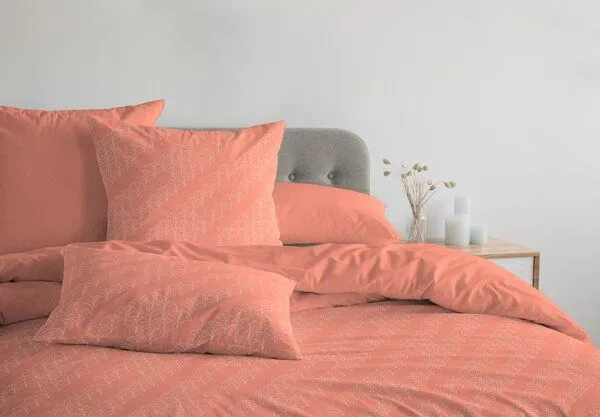 Nature by Adam Nature by Adam Bettwäsche 2tlg aus 100% Bio-Baumwolle - Made in Germany - Argentinian Criolla light, Orange, – Produktbild 3 von 4