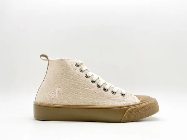 thies Veganer Sneaker "thies ® Organic Cotton Hi light peach" aus Biobaumwolle – Produktbild 2 von 4