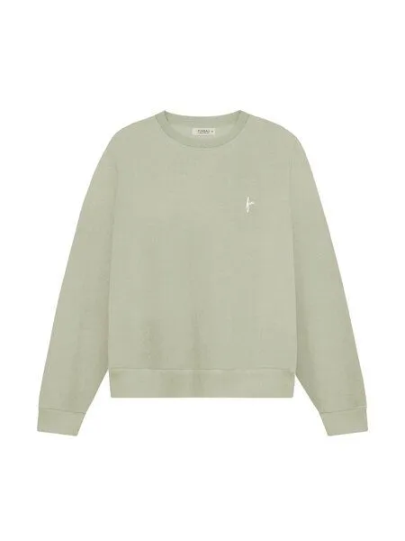 FUXBAU FUXBAU Frauen fux Pullover - seegrün, seeblau & rot, Seegrün, – Produktbild 2 von 4