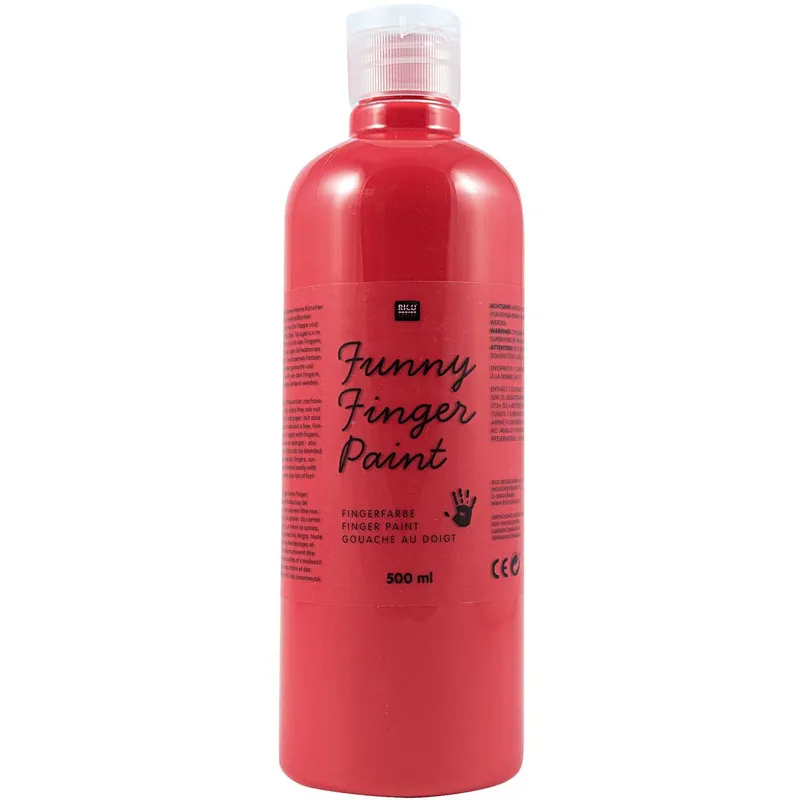 Rico Design Rico Design Fingerfarbe 500ml Rot, Rot, – Produktbild 1 von 1