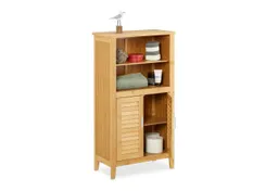 RELAXDAYS RELAXDAYS Midischrank Badezimmerschrank LAMELL Bambus (1-St) – Produktbild 1 von 1