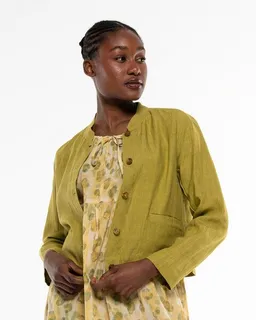 Alma & Lovis Alma & Lovis Lässiger Leinen-Kurzblazer im modern Italian-Look | Leinen Kurzjacke – Produktbild 1 von 1