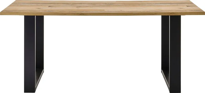 Home affaire Esstisch Sherwood, Tisch im Industrial-Style, Wohnzimmertisch, Küchentisch, Metallgestell, in 2 Farben erhältlich, 180 cm breit, Braun, – Produktbild 2 von 5