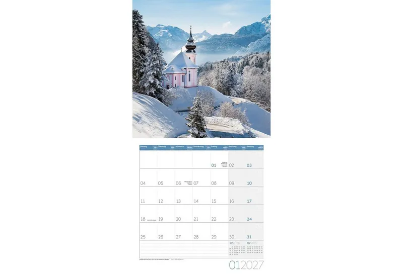 Ackermann Wandkalender Deutschland Kalender 2027 - 30x30 - Art12 – Produktbild 2 von 3