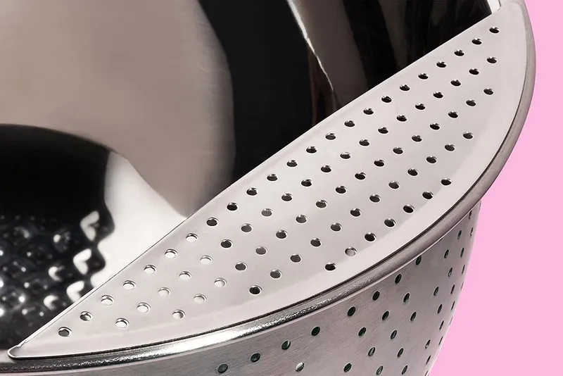 Reishunger Reishunger Küchensieb Reis Waschschüssel & Sieb aus Edelstahl, Schwarz, – Produktbild 4 von 5