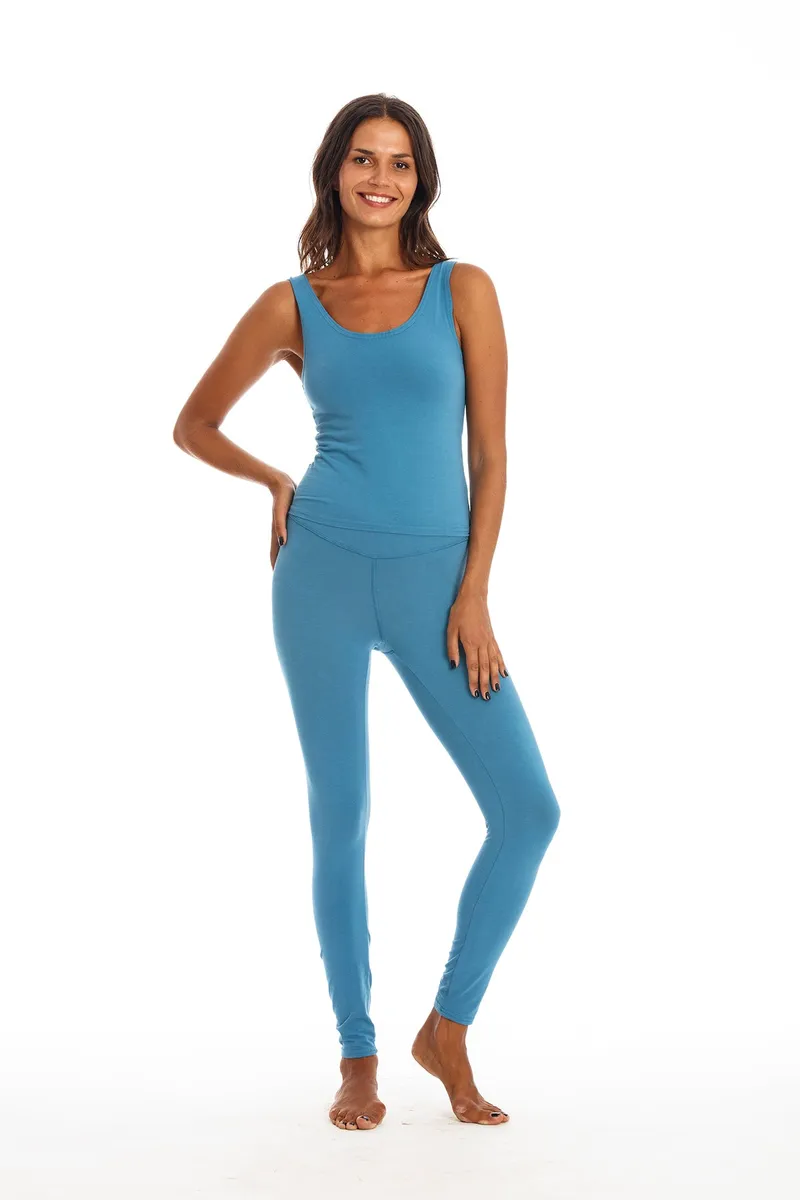 RAVENS VIEW IBIZA RAVENS VIEW IBIZA Damen vegan Legging Deva Maui Blau, Blau, – Produktbild 2 von 2