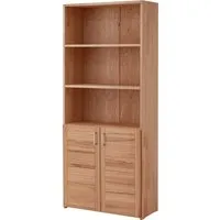 TPT Regalschrank "buxing selet" mit 2 kurz Tür B 80 x T 33 x H 185,5 cm,Rahmenfront,Kernbuche – Produktbild 1 von 1