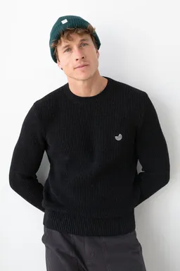 TWOTHIRDS TWOTHIRDS Herren vegan Pullover Seminyak Schwarz Bunte Noppen – Produktbild 1 von 1
