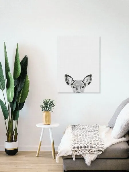 Photocircle Photocircle Poster / Leinwandbild - Doe (Black and White) – Produktbild 4 von 4