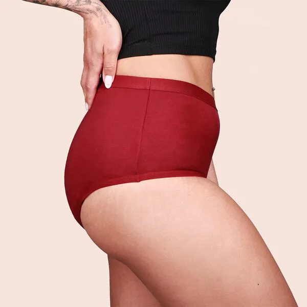 Taynie Ultra Periodenunterwäsche Biozidfrei 60°C Taynie Comfort Bamboo Ultra, Rot-braun, – Produktbild 4 von 4